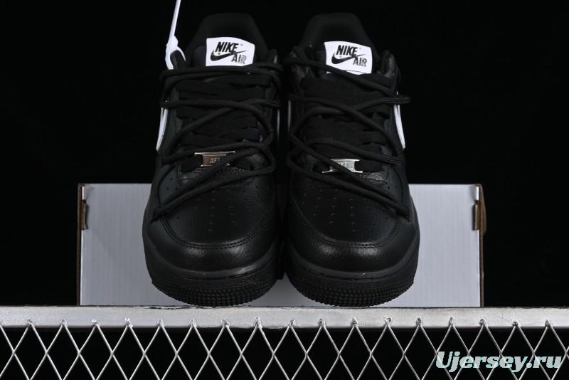 Nike Air Force 1 '07 Low Classic Lace-Up Casual Sneakers in Black & White - ZH0316-018