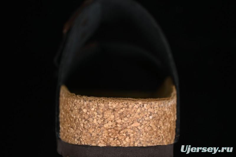 Birkenstock Sandals with Soft Suede Leather and Lambswool Footbed - G.D4