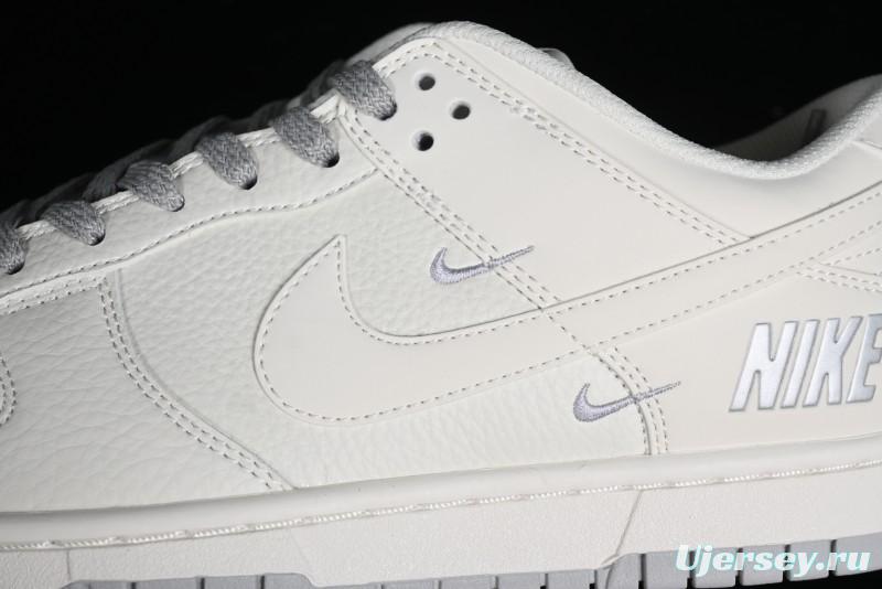 Nike SB Dunk Low Collaboration Three Swooshes Beige Black Low-Top Casual Skateboarding Shoes - NK5639-325