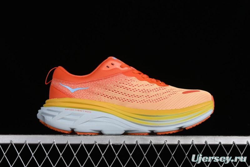 HOKA ONE ONE Bondi 8 Functional Cushioned Running Shoes - 1123202 PBAY