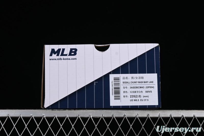 New York Yankees MLB Bigball Chunky Mask Jane Thick Platform Casual Sandals - 3ASDBCM4350IVS