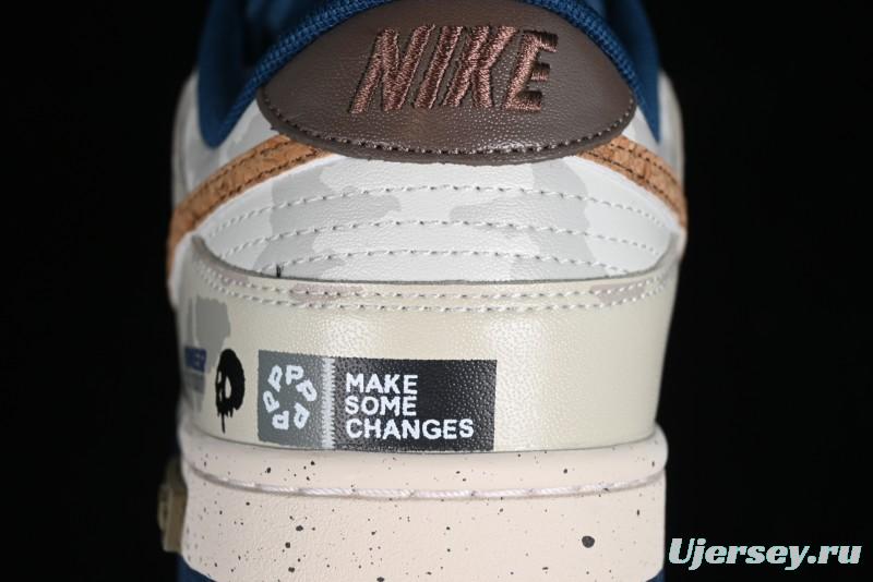 Nike SB Dunk Low Panda Prank Pioneer Knight Survival Beige Brown SB Strap Low Top Casual Skate Shoes - DD1391-400