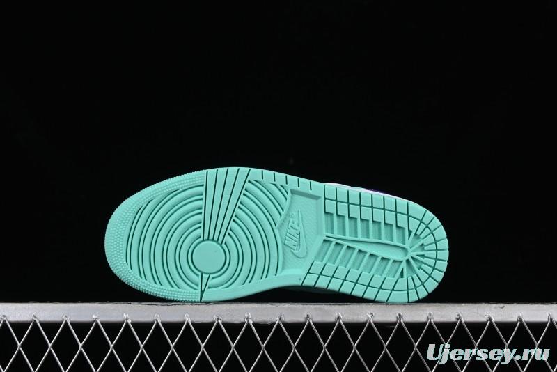 Nike Air Jordan 1 Low AJ1 Charlotte Hornets Lifestyle Casual Sneakers - HJ9013-550