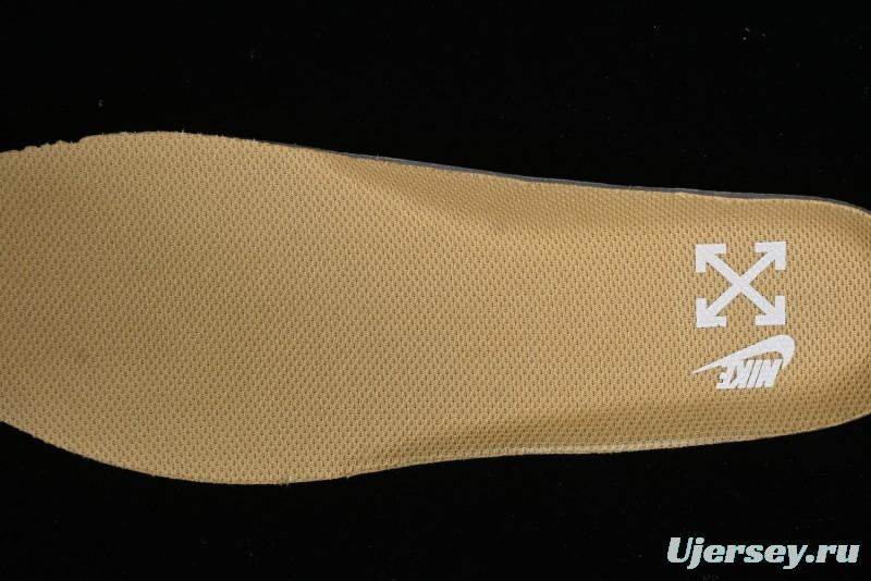 Off-White x Nike Air Force 1 '07 Low "Metal Gold" Casual Sneakers - DX1419-900