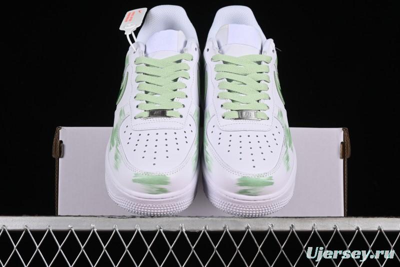 Nike Air Force 1 '07 Low Custom Hand-Painted Anime Theme with Swoosh Shadow and Strap - CW2288-111