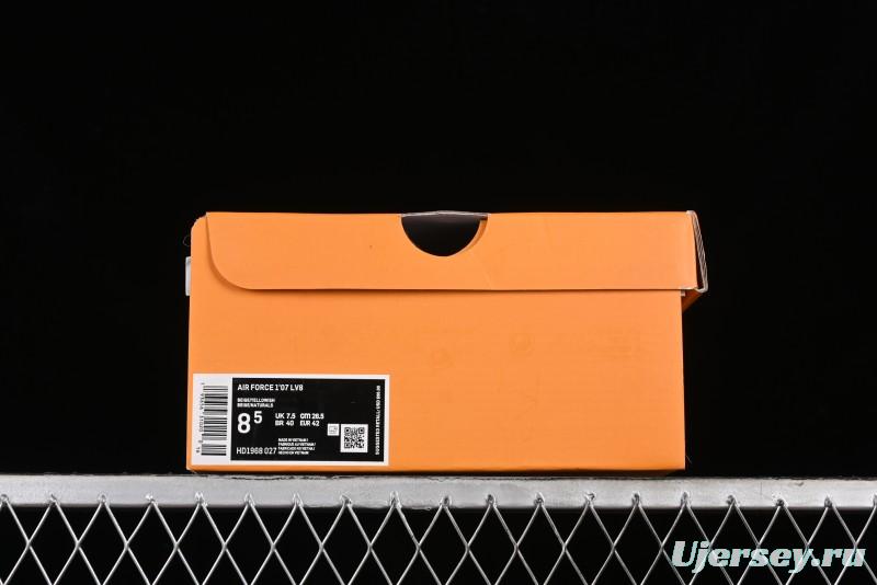 Nike Air Force 1 '07 Low LV Collaboration - Khaki Double Swoosh Low-Top Casual Sneakers - HD1968-027