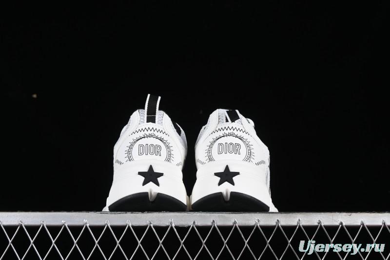 Dior Chrono Round Toe Lace-Up Lifestyle Casual Running Shoes - 59K GREY