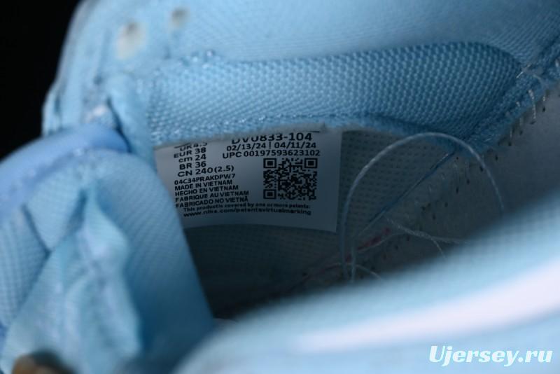 Nike Dunk Low Retro SB Casual Sneakers in Ice Blue Colorway - DV0833-104