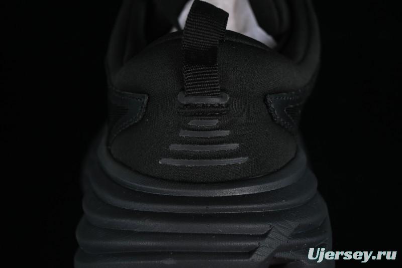 HOKA ONE ONE Bondi 8 Functional Cushioned Running Shoes with Engineered Mesh Upper - 1123202 BBLC