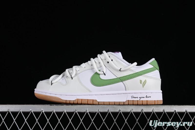 Nike Dunk Low SB Casual Sneakers Spring Summer Series Green Grape Camellia White Green - FD9922-151