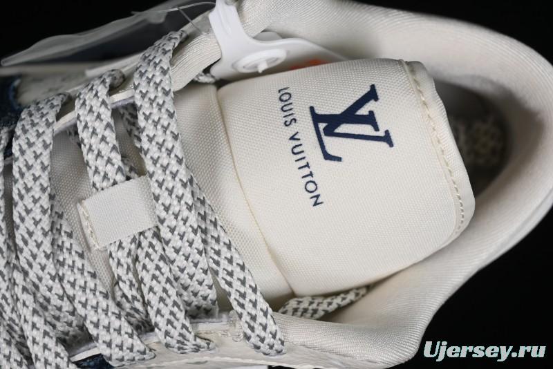 Nike Air Jordan 1 Low LV Collaboration - Light Blue Retro Casual Sneakers - SJ9950-003