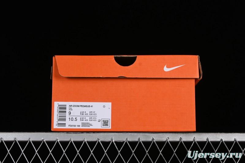 Nike Air Zoom Pegasus 41 Breathable Mesh Lightweight Running Shoes - FD2722-100