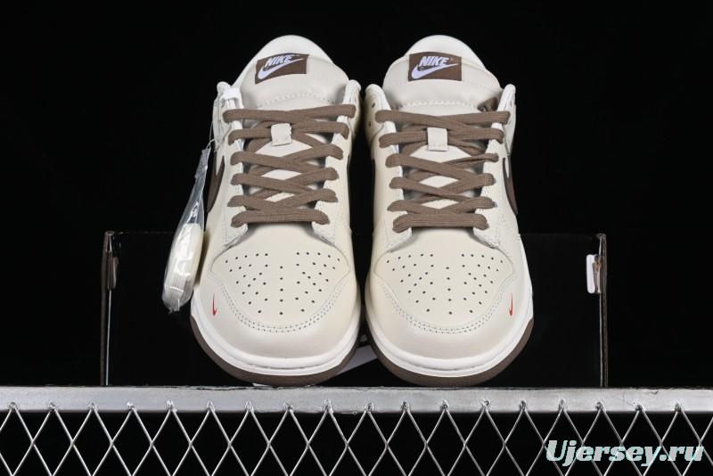 Nike Supreme x SB Dunk Low Collaboration - Military Green Anniversary High-End Custom Low-Top Casual Skate Shoes - XD1688-001