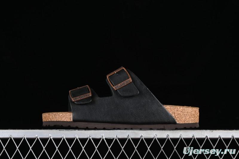 Birkenstock Sandals with Soft Suede Leather and Lambswool Footbed - G.D4