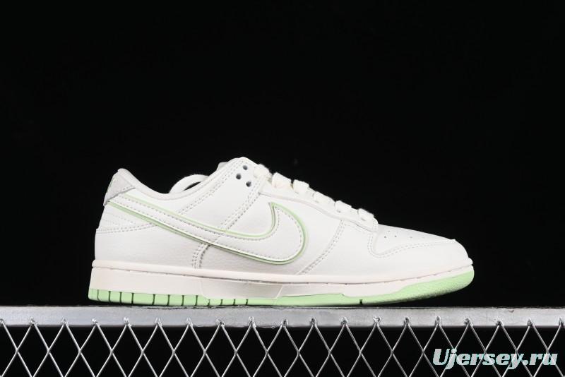 Nike SB Dunk Low Bape Collaboration - Apple Green Anniversary High-End Custom Low-Top Casual Skate Shoes - CF3688-010
