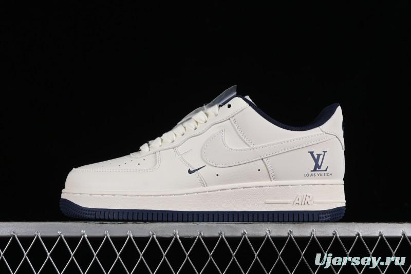 Nike Air Force 1 '07 Low LV Collaboration - Off White Double Swoosh Casual Sneakers - XZ6188-002