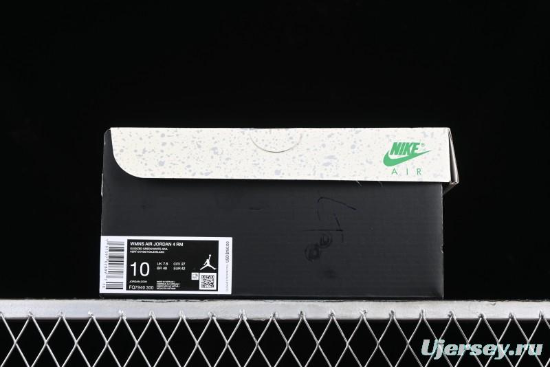 Nike Air Jordan 4 Remastered Military Green Retro Sneakers - FQ7940-300