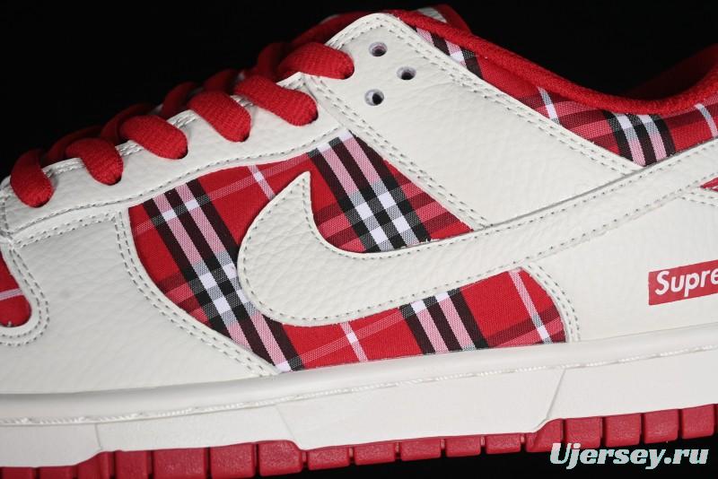 Nike SB Dunk Low Supreme - Plaid Colorway Low-Top Casual Skateboarding Shoes - SU1853-512