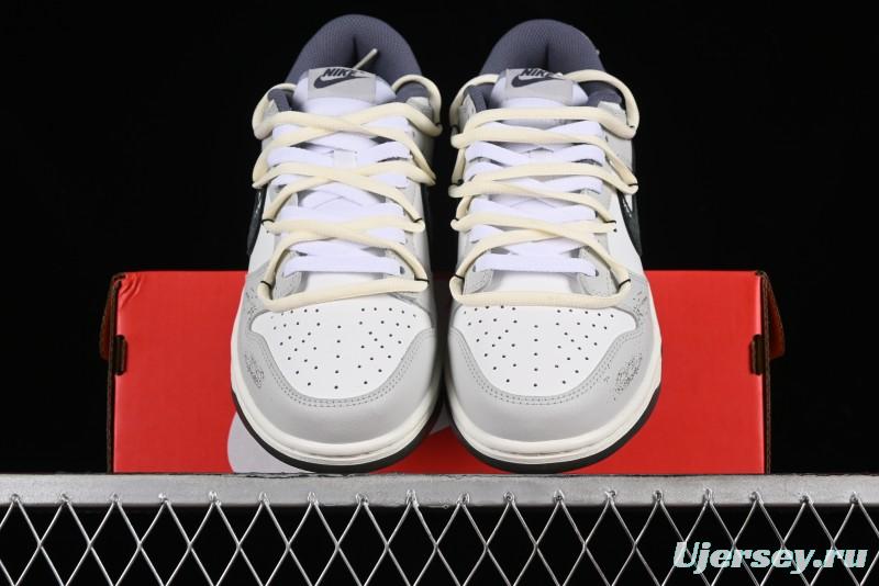 Nike Dunk Low SE Bubble Jellyfish Grey Island SB Strap Low-Top Casual Skate Shoes - FJ4188-100