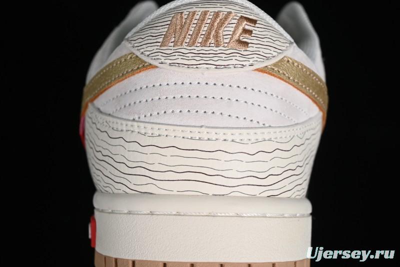 Supreme x Nike Dunk Low SB Skate Shoes with Zoom Air Cushion - XD6188-035