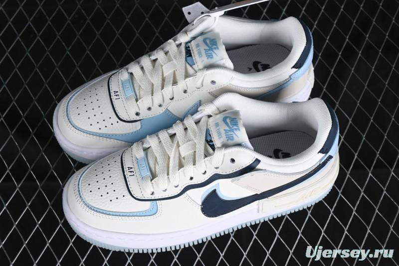 Nike Air Force 1 Shadow Lightweight Elevated Low-Top Versatile Sneakers - DZ1847-107