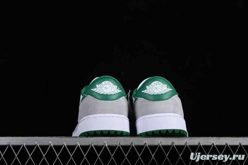 Nike Air Jordan 1 Low Golf Shoes Retro Grey White Green - DD9315-112