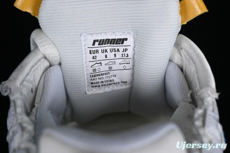 Balenciaga Runner Kith Four Color Retro Casual Sneakers - W3RBMU9754