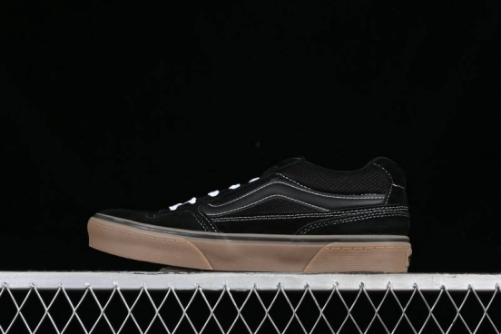 Vans Classics Knu Skool Retro Skate Shoes with Enhanced Cushioning and Breathable Mesh - VN0A5JM22WN