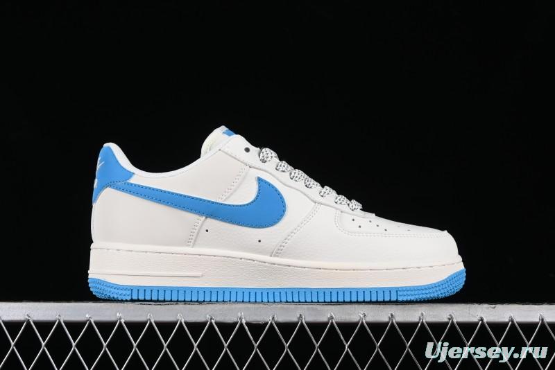 Nike Supreme x Air Force 1'07 Low Casual Sneakers in Lake Blue - HD1968-024