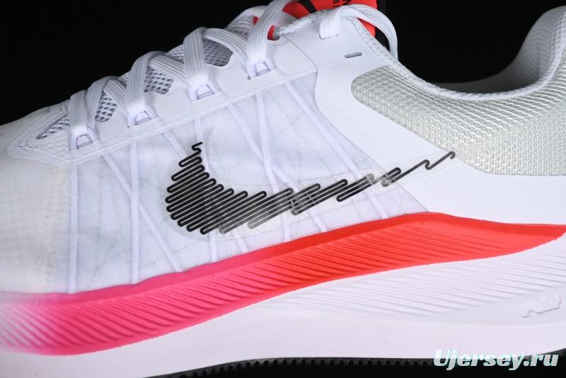 Nike Zoom Winflo 8 Breathable Mesh Running Shoes with Forefoot and Heel Zoom Air Cushion - CW3419-100