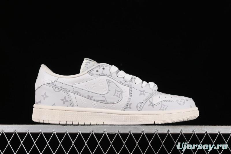 Nike Air Jordan 1 Low OG SP Travis Scott x Fragment Design Collaboration Sneakers - LX1988-700