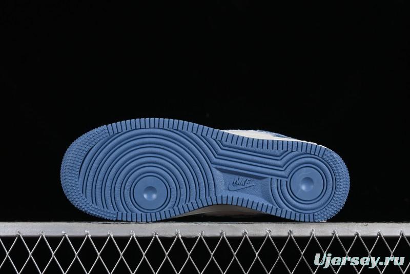 Nike Air Force 1 '07 Low LV Collaboration - Denim Double Swoosh Low-Top Casual Sneakers - HD1968-028