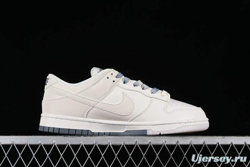 Nike SB Dunk Low Supreme Collaboration - Double Swoosh Anniversary Customized Low-Top Casual Sneakers - BB8675-105
