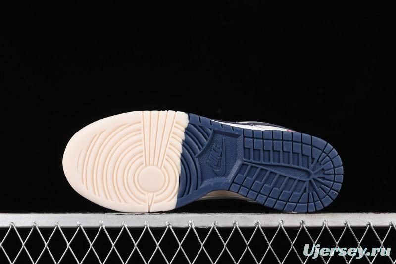 Nike SB Dunk Low Supreme Collaboration Anniversary Custom Low-Top Casual Skate Shoes - FC1688-142