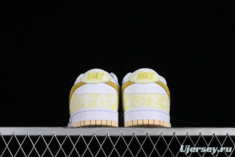 Nike SB Dunk Low Premium Yellow White SB Shattered Backboard Fashion Casual Skate Shoes - DM9467-700