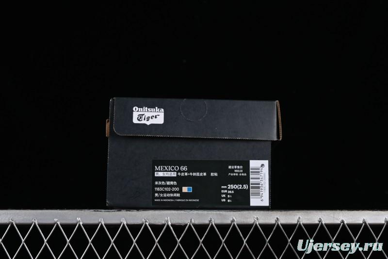 Onitsuka Tiger Mexico 66 Low-Top Leather Sneakers for Casual Running - 1183C102-200