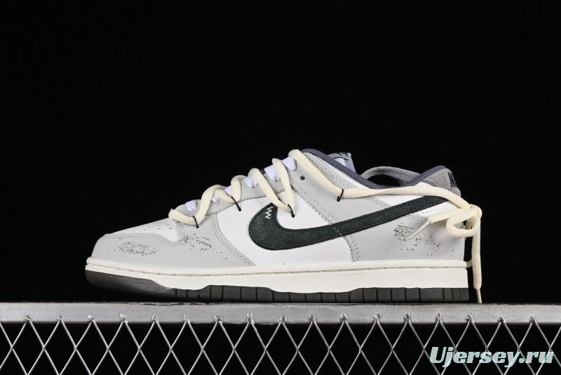 Nike Dunk Low SE Bubble Jellyfish Grey Island SB Strap Low-Top Casual Skate Shoes - FJ4188-100