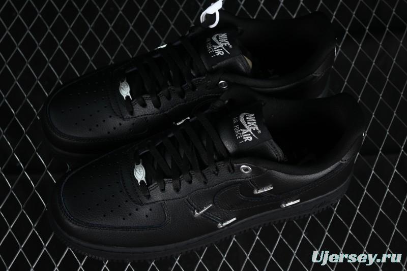 Nike Air Force 1 '07 Low Silver Swoosh Casual Sneakers - HQ1180-001