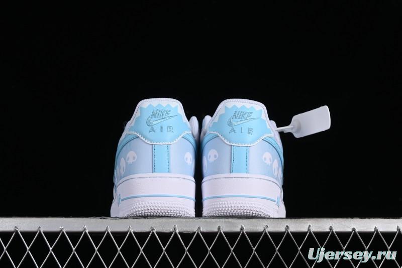 Nike Air Force 1 Low Witch Collaboration Custom Leather Sneakers with Full-Length Air Cushion - CW2288-111