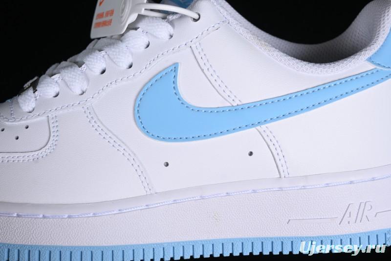 Nike Air Force 1 '07 Low White Blue Casual Sneakers - FQ4296-100