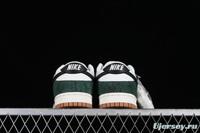 Nike Dunk Low Green Snake SB Low-Top Casual Skate Shoes - FQ8893-397
