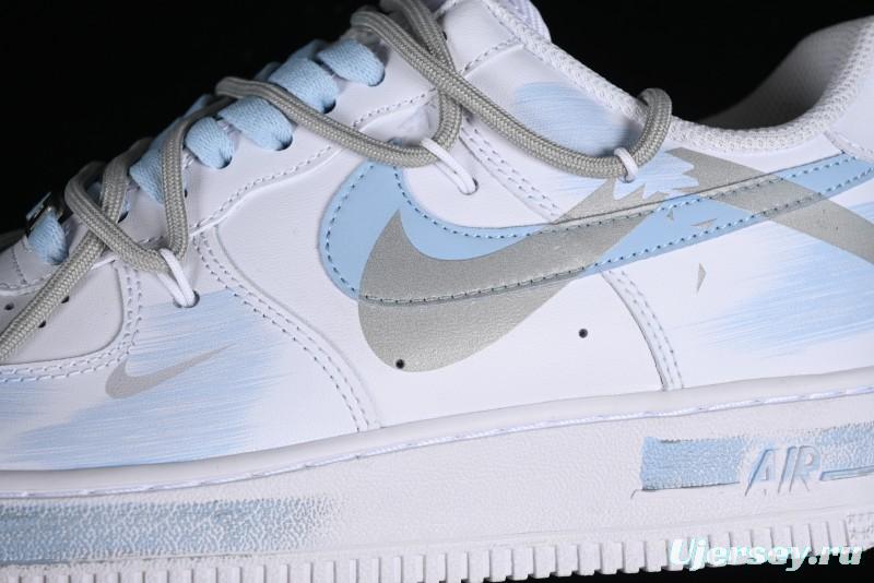 Nike Air Force 1 '07 Low Anime Theme Broken Swoosh Custom Spray Casual Sneakers - ZH0316-020