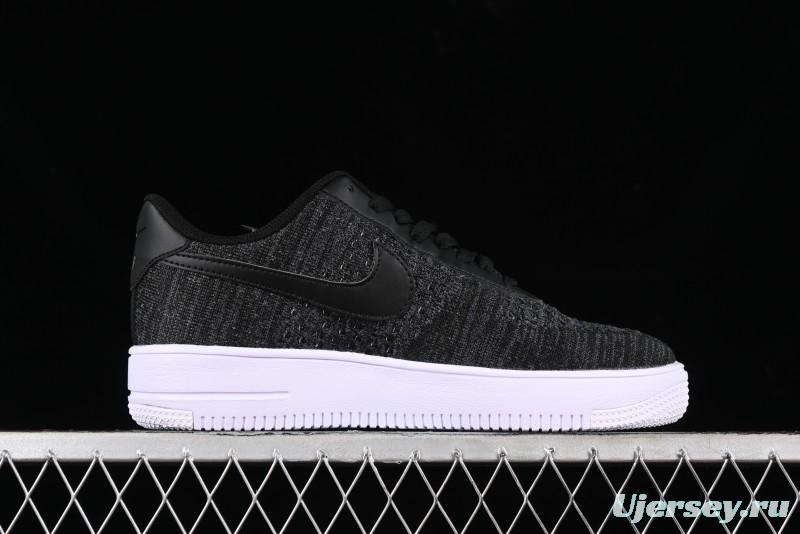 Nike Air Force 1 '07 Low 2.0 Black Flyknit Casual Sneakers - CI0051-300