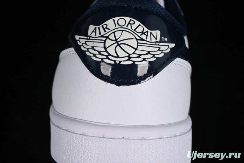 Nike Air Jordan 1 Low '85 Metallic Blue Retro Sneakers - FB9933-141