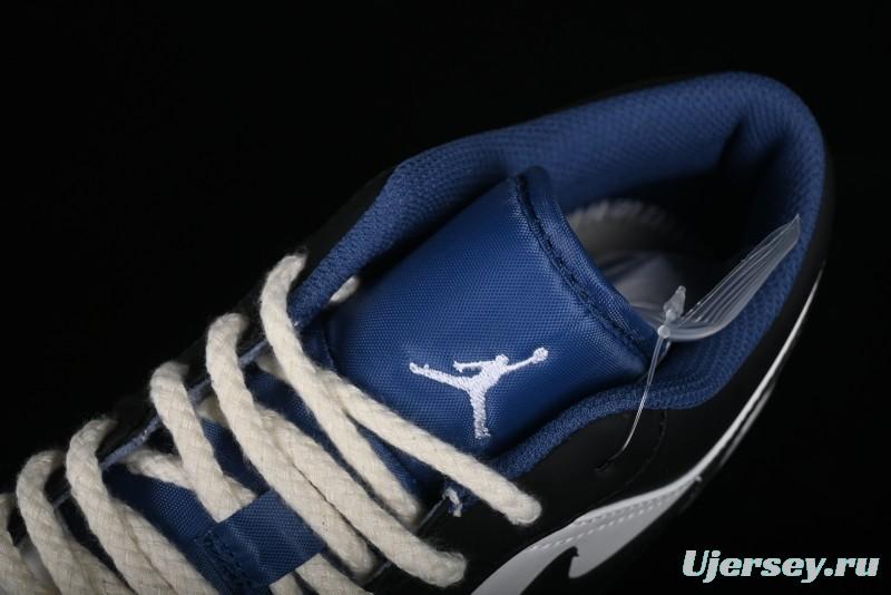 Nike Air Jordan 1 Low AJ1 Casual Lifestyle Sneakers - 553558-414