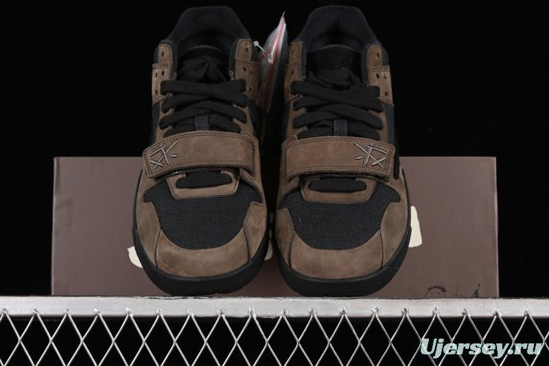 Nike Travis Scott x Jordan Cut The Check AJ1 Basketball Shoes with Velcro Design - FZ8117-204