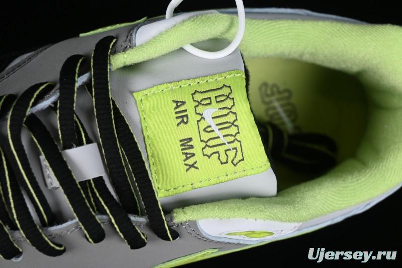 Nike Air Max 1 Retro Running Shoes with Half-Sole Air Cushion - HF3713-002