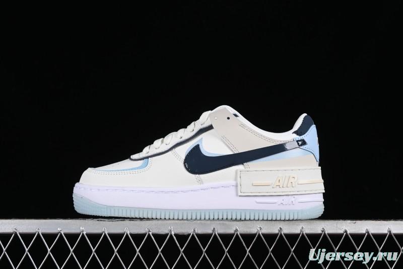 Nike Air Force 1 Shadow Lightweight Elevated Low-Top Versatile Sneakers - DZ1847-107