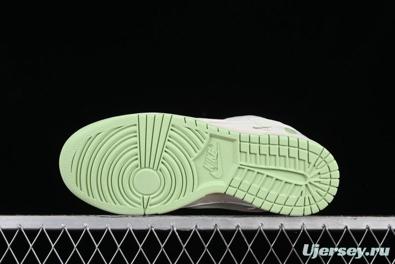 Nike SB Dunk Low Bape Collaboration - Apple Green Anniversary High-End Custom Low-Top Casual Skate Shoes - CF3688-010