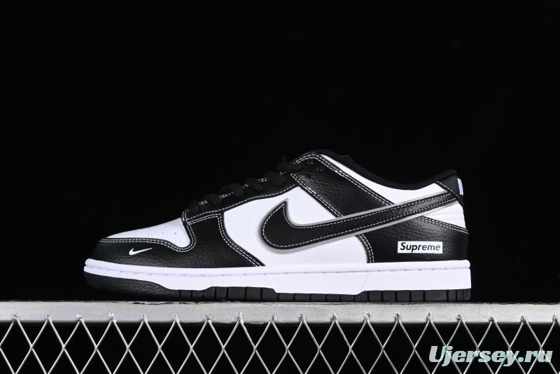 Nike Supreme x SB Dunk Low Panda Colorway Low-Top Casual Skate Shoes - RM2308-332